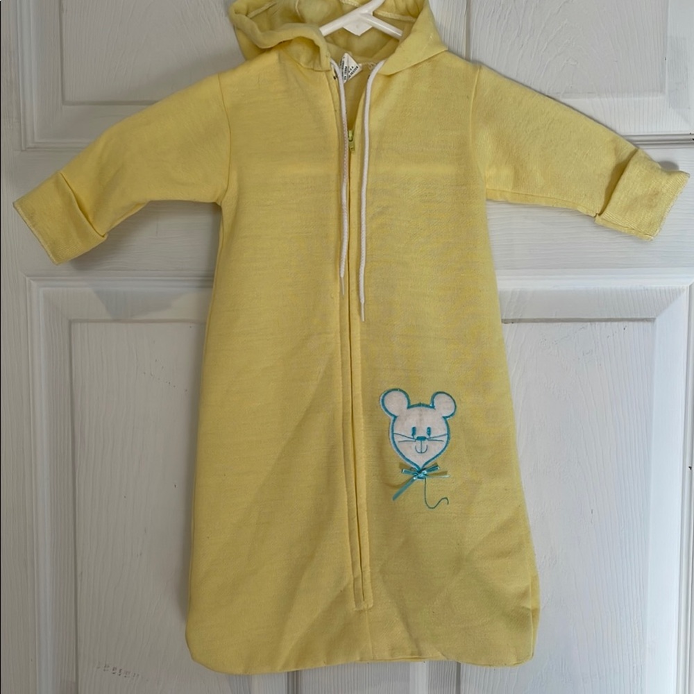 Sears Vintage Size Newborn Hooded Kids Sleep Sack